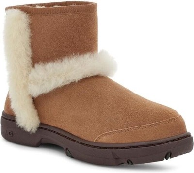UGG Damen Stiefel Sunburst Mini Boot 1130728 Stiefeletten Fell Chestnut Gr.40