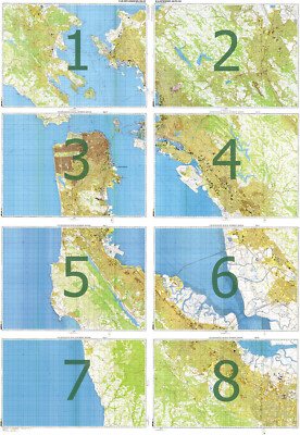 Russian Soviet Military Topographic Map - SAN FRANCISCO (USA),1:25 000, REPRINT 