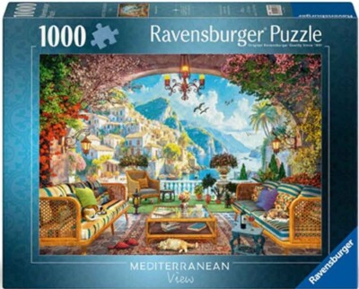 RAVENSBURGER PUZZLE*1000 TEILE*MEDITTERRANEAN TERRACE VIEW*RARITÄT*NEU+OVP