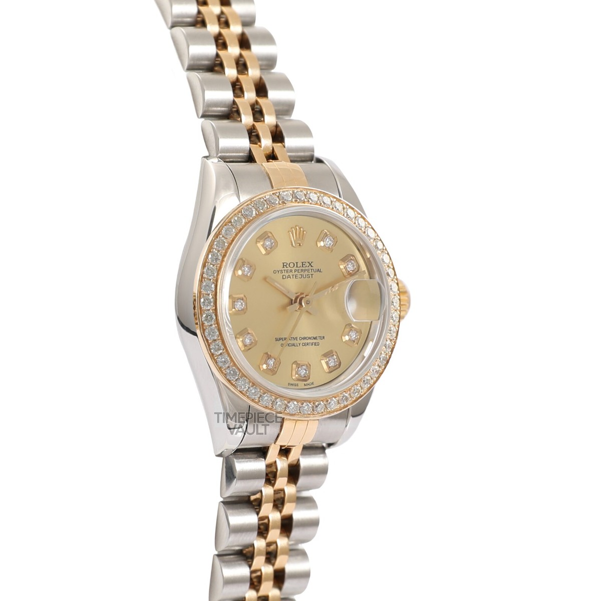 ROLEX LADY DATEJUST 69173 TT 18K GOLD & STEEL 26MM CHAMPAGNE DIAL