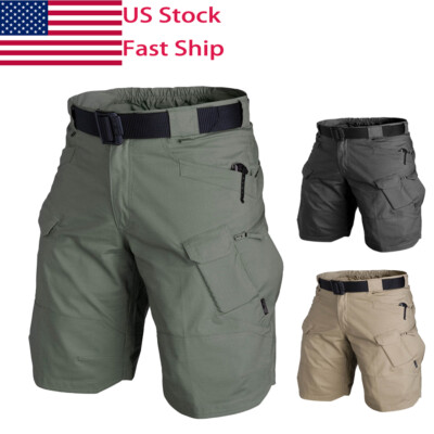 Mens Tactical Shorts Waterproof Cargo Shorts for Men Hiking Fishing