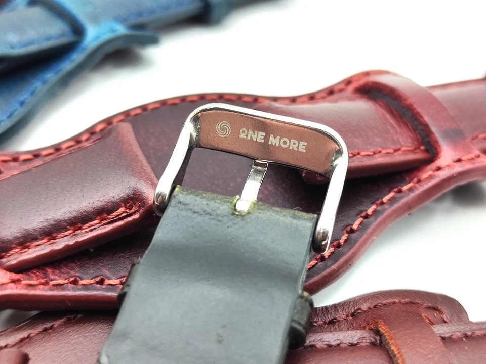 Cinturino bund vera pelle aviatore compatibile winchester hamilton 18 20 22 mm - Immagine 3 di 4