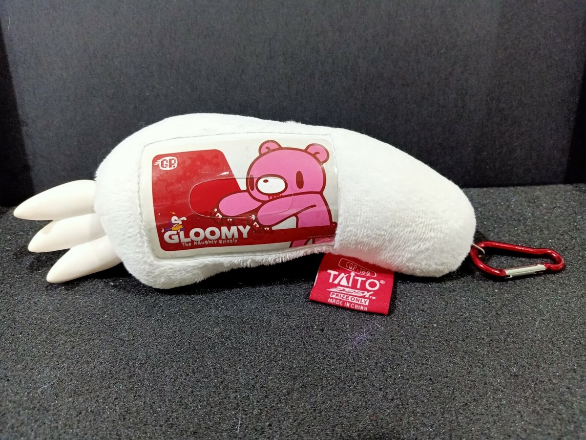 CHAX Gloomy Bear White Arm Claw Paw ID Pass Holder Plush Taito CGP