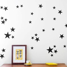 110Pcs Stars Wall Decal Vinyl Sticker, Removable Children Kids Art DIY Sticke...