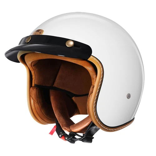 CYRIL Motorcycle Helmet 3/4 Open Face Lightweight C100 Vintage for Adult - Picture 28 of 50