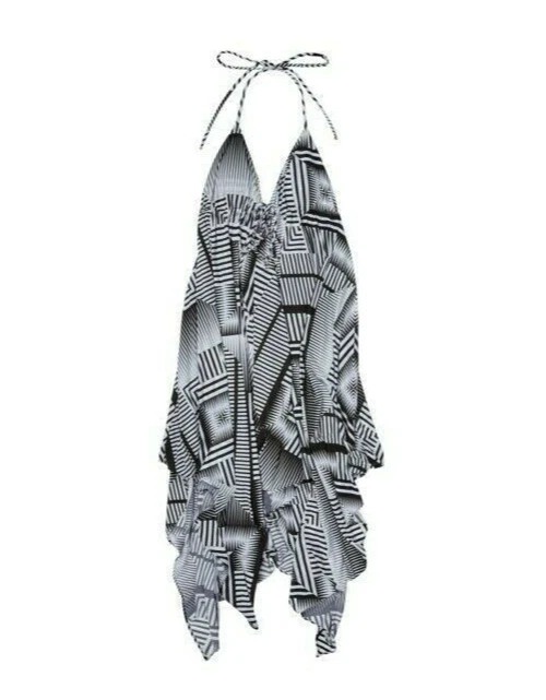 PQ PilyQ Swimwear Geometric Diamond Nori Dress sz XS / S black / white - Image 3 of 4