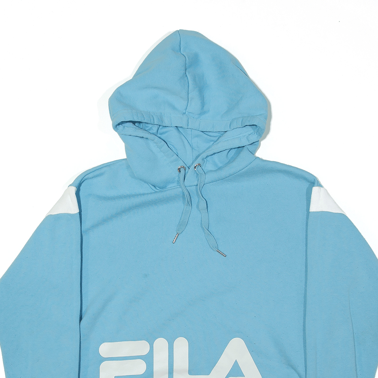 FILA Felpa donna con cappuccio cropped blu pullover S