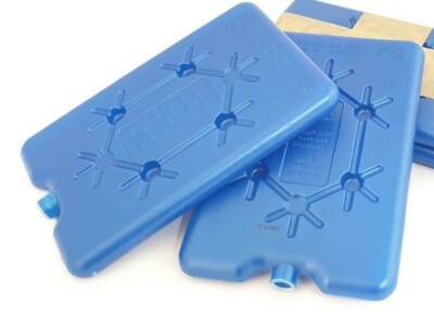 NEMT 2x flacher Kühlakku 200 ml Kühlakkus 11 x 16,5 x 1,5 cm Kühlelement *NEU*