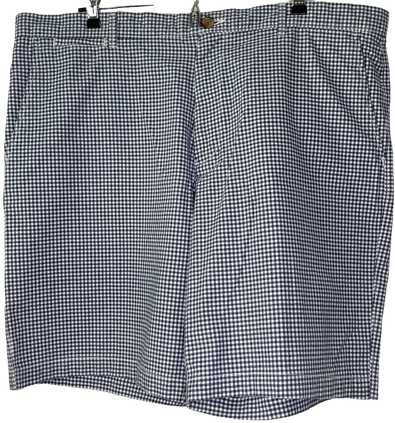 Shorts de Verificação de Algodão Merona para Homens