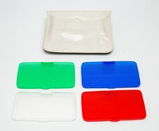 Small Flash/Speedlight Gel Color Filters Red Green Blue Diffuser 37mm x 65mm
