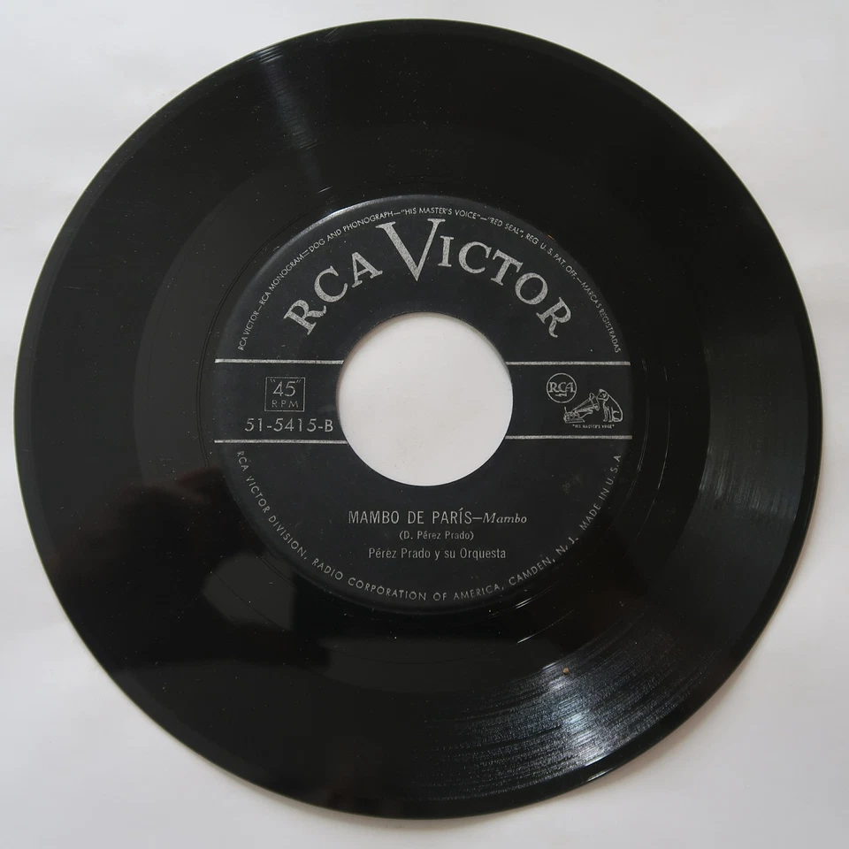 PEREZ PRADO MAMBO DE PARIS, MONA LISA VINYL 45 RCA VG 10-138 - Image 4 of 4