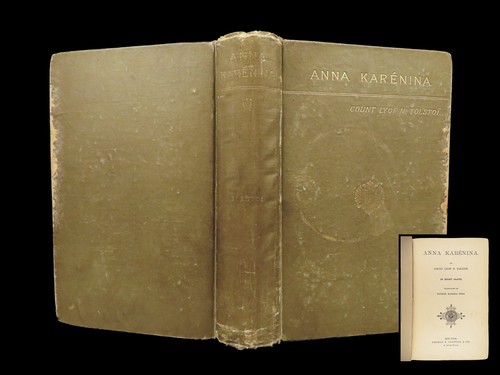 1886 Anna Karenina 1st by Leo Tolstoy | Feminism Romanov Russian Literature