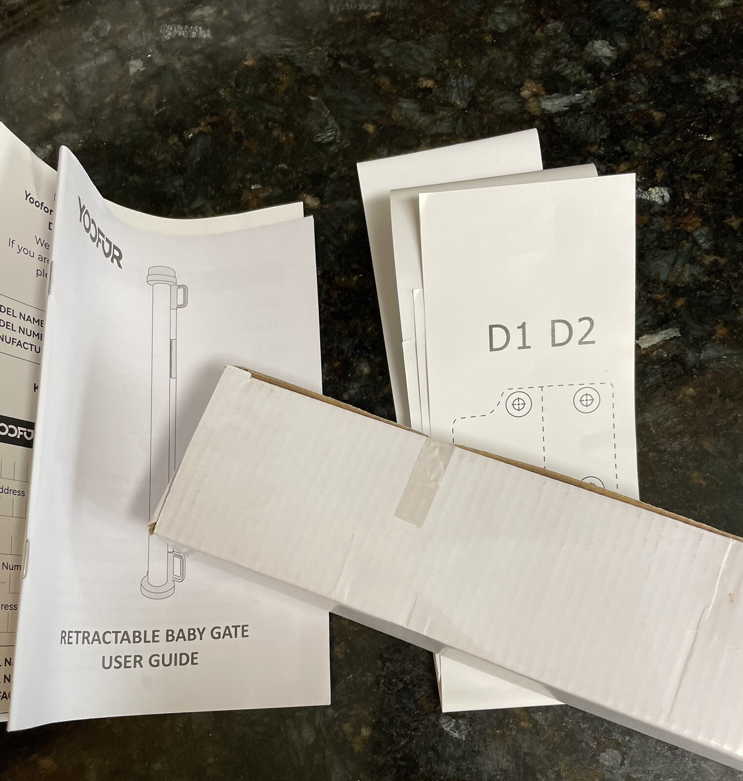 Retractable Mesh Baby Gate 33” x 55” Yoofor Pet Gate in Box Black eBay