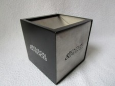 Benson&Hedges Sturm-Aschenbecher Würfel Edelstahl Kunststoff Werbe Ascher 9x9x9