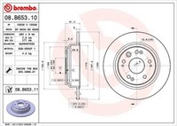 2X Brembo Bremsscheibe Hinterachse FüR Honda