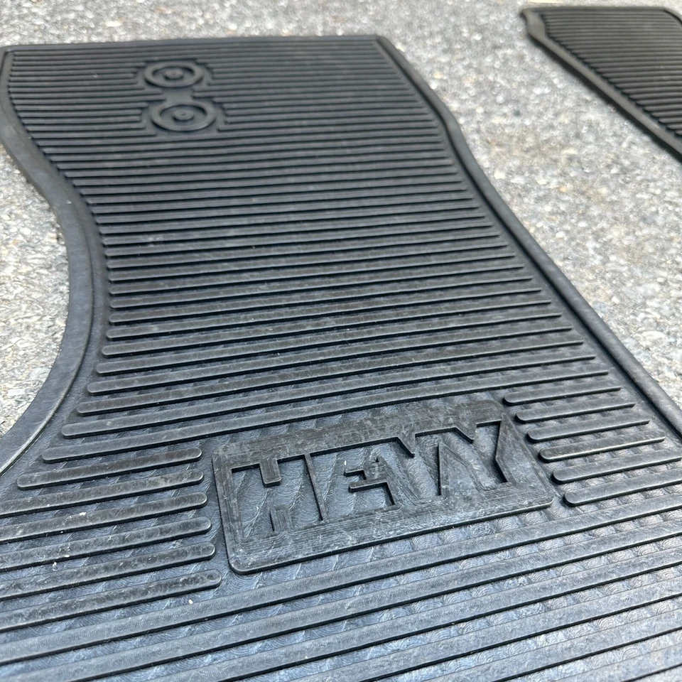 NEW 1978-1993 Dodge Ram Van HEVY Rubber Floor Mats B100 B150 B200 B250 B300 B350 - Image 2 of 4