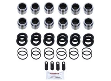 for Grand Cherokee HEMI 6.4SRT FRONT Brake Caliper Rebuild Repair Kit + Pistons