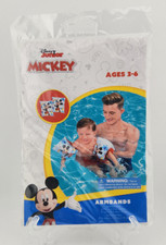 Disney Junior Mickey Inflatable Swim Arm Bands Floaties Age 3-6 New