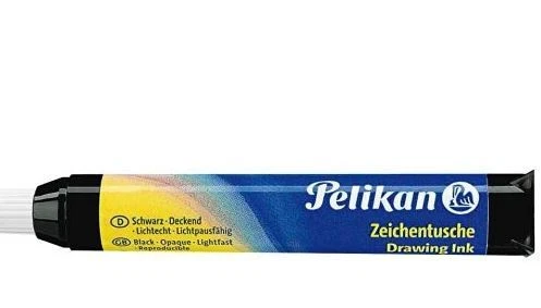 Pelikan Tusche A Inhalt: 9 ml Patrone schwarz (17) Tuschepatrone