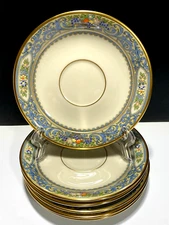 LENOX AUTUMN BONE CHINA SAUCERS  Lot of 6
