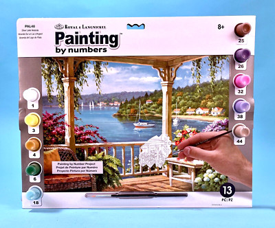 Royal Langnickel SILVER LAKE Paint By Number ~ New In Sealed Package ~Summer Fun