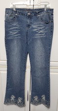 Apollo Blue Jeans Bootcut Flare Leg Hippie Bo...