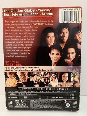 Party of Five - The Complete Second Season (DVD, 2005, 5-Disc Set