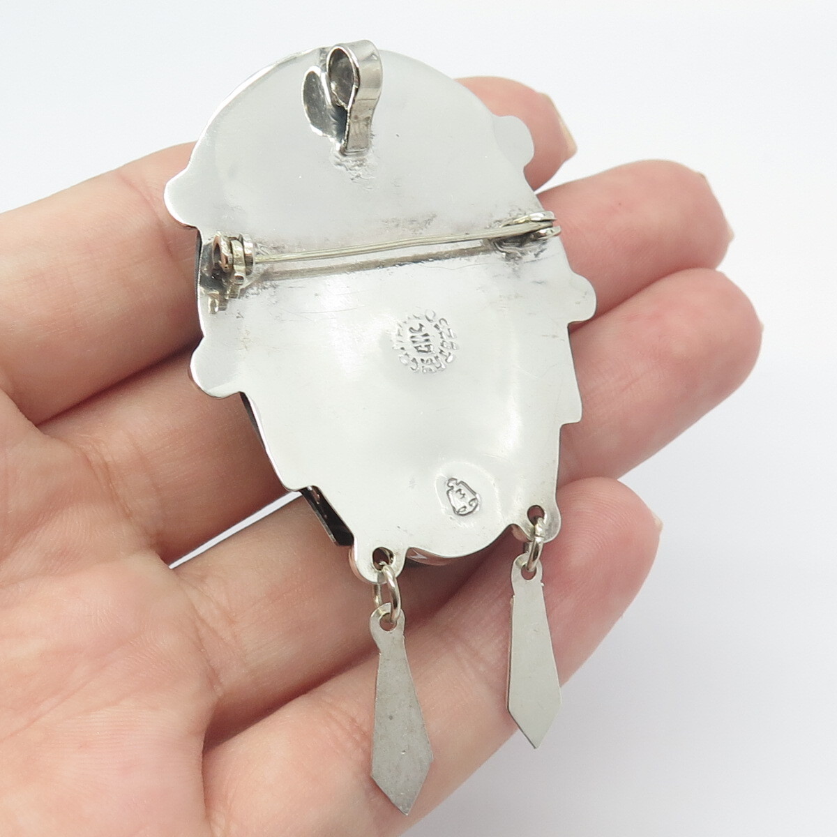アクセサリー vintage silver925 onyx brooch 925 Sterling Silver Black Onyx Brooch Marcasite Vintage