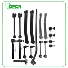 18x Front Upper & Lower Control Arm Sway Bar Tie Rod For 2007-2018 Jeep Wrangler