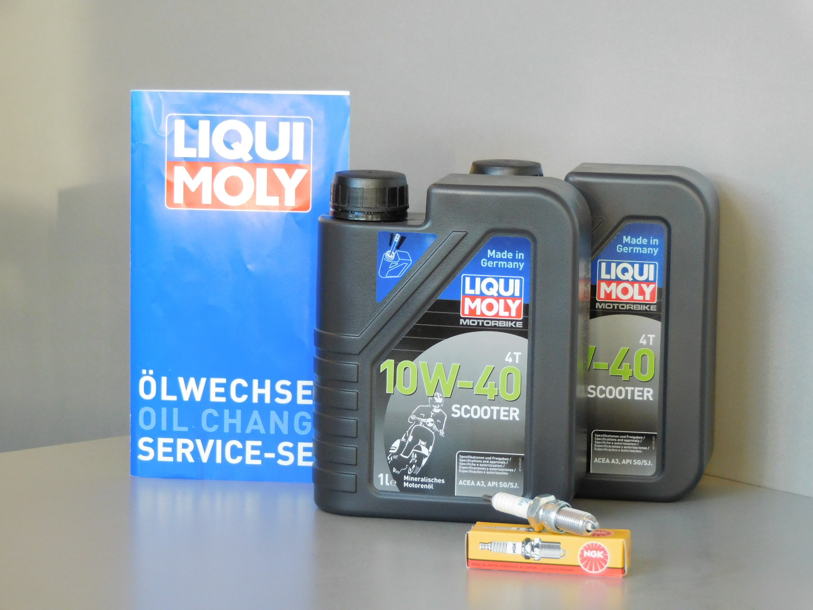 Maintenance Set Malaguti Centro 125 Oil Spark Plug Service Inspection Oil Change