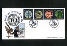 GB 1989 BRADBURY LFDC 80 FDC 5th Sep Microscopes set London SW7 SHS 60A S6y++++X