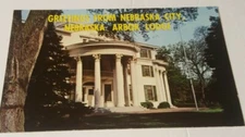 1960s postcard Greetings from Nebraska City  ~ the Arbor Lodge Sterling Morton