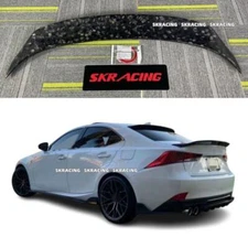 Forged Carbon Fiber Rear Trunk Spoiler Wing For 17-20 Lexus IS200 250 IS350 300