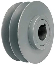 1-1/8" Fixed Bore 2 Groove Variable Pitch Pulley 5.95" OD
