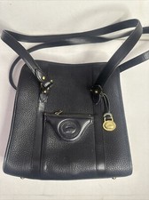 DOONEY AND BOURKE Purse Vintage USA Made Pebbled Black Shoulder Bag