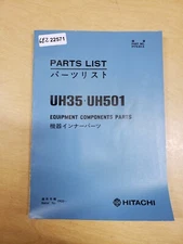 Hitachi UH35 UH501 Excavator Hydraulic Components Parts List Catalog