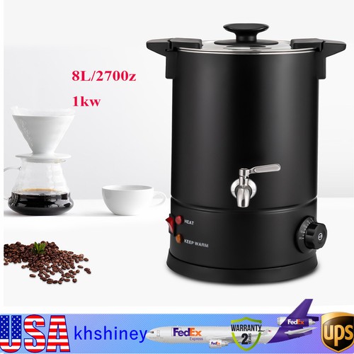 8L Commercial Coffee Urn Machine Maker Large Office Dispenser Brewer Hot Water