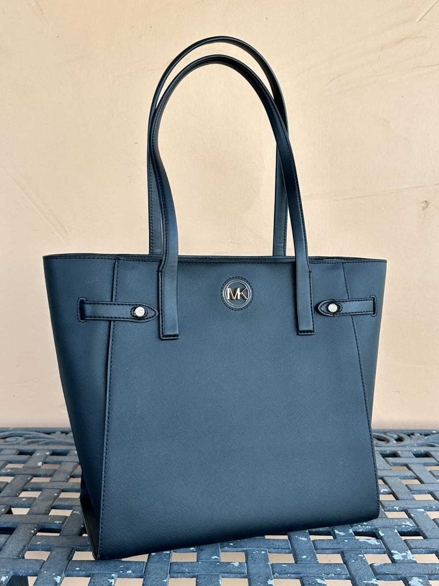 MICHAEL KORS CARMEN LARGE NORTH SOUTH TOTE SHOULDER LEATHER BAG