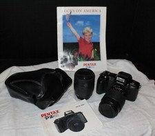Pentax PZ-10 35mm SLR Film Camera  Pentax-F 28-80mm Lens  Focal Lens,  Extra