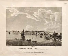 Charles Alexandre Lesueur / Nouvelle-Hollande N.elle Galles du Sud Vue d'une