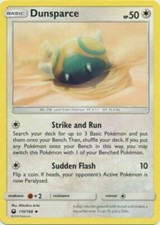 POKEMON CARD DUNSPARCE 110/168  NO 206 LAND SNAKE POKEMON TCG CCG