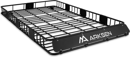 ARKSEN 84 x 50 Inch Universal Extra Wide 150LB Heavy Duty Roof Rack Cargo wit...