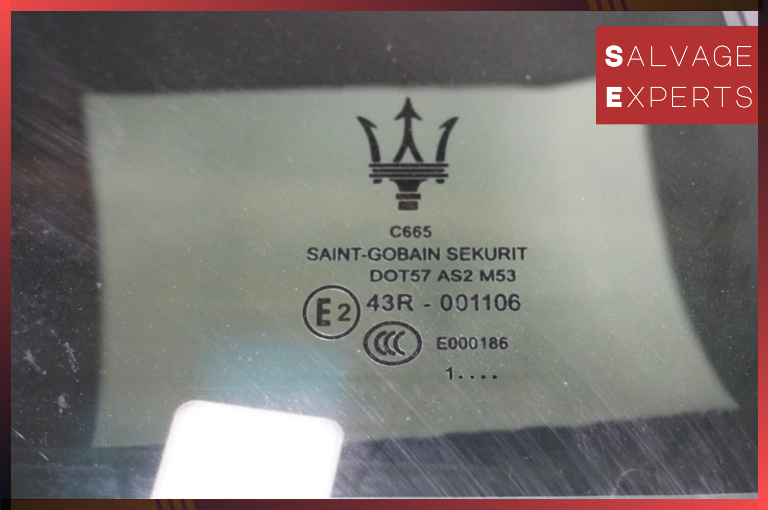 2014-2022 Maserati Ghibli Rear Right Passenger Side Door Window Glass M157 S OEM