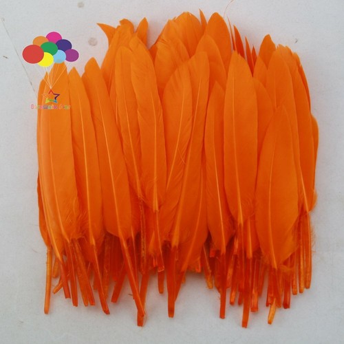 Plumas de pato coloridas de 10-15 cm/4-6 pulgadas accesorios artesanales pequeñas plumas de ganso - Imagen 34 de 43