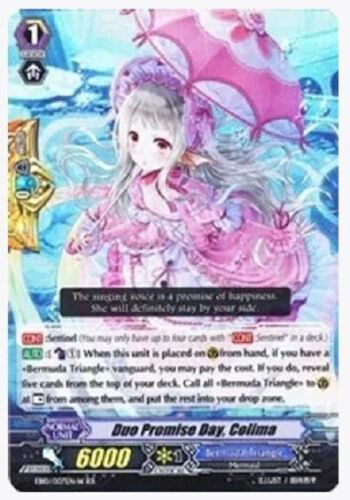 CARDFIGHT VANGUARD DUO PROMISE DAY COLIMA (BERMUDA TRIANGLE) EB10/007EN-W RR - Picture 1 of 3