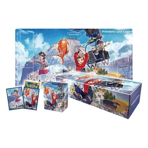 Pokemon Card Game Sword & Shield Masaru & Yuri Rubber play mat Promo Piplup set - Picture 12 of 12