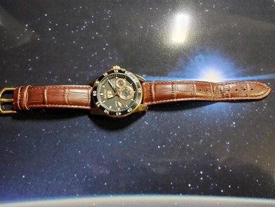 ♦SEIKO スポーチュラ パーペチュアル キネティック ♦7D48-0AK0♦ Seiko Sportura Perpetual Kinetic 7D48-0AK0 Men's Watch Black Gold
