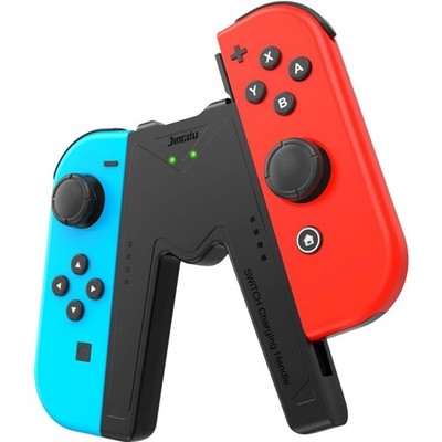 Ladegriff Switch Joy Con Gaming Controller USB C Schwarz V-förmig