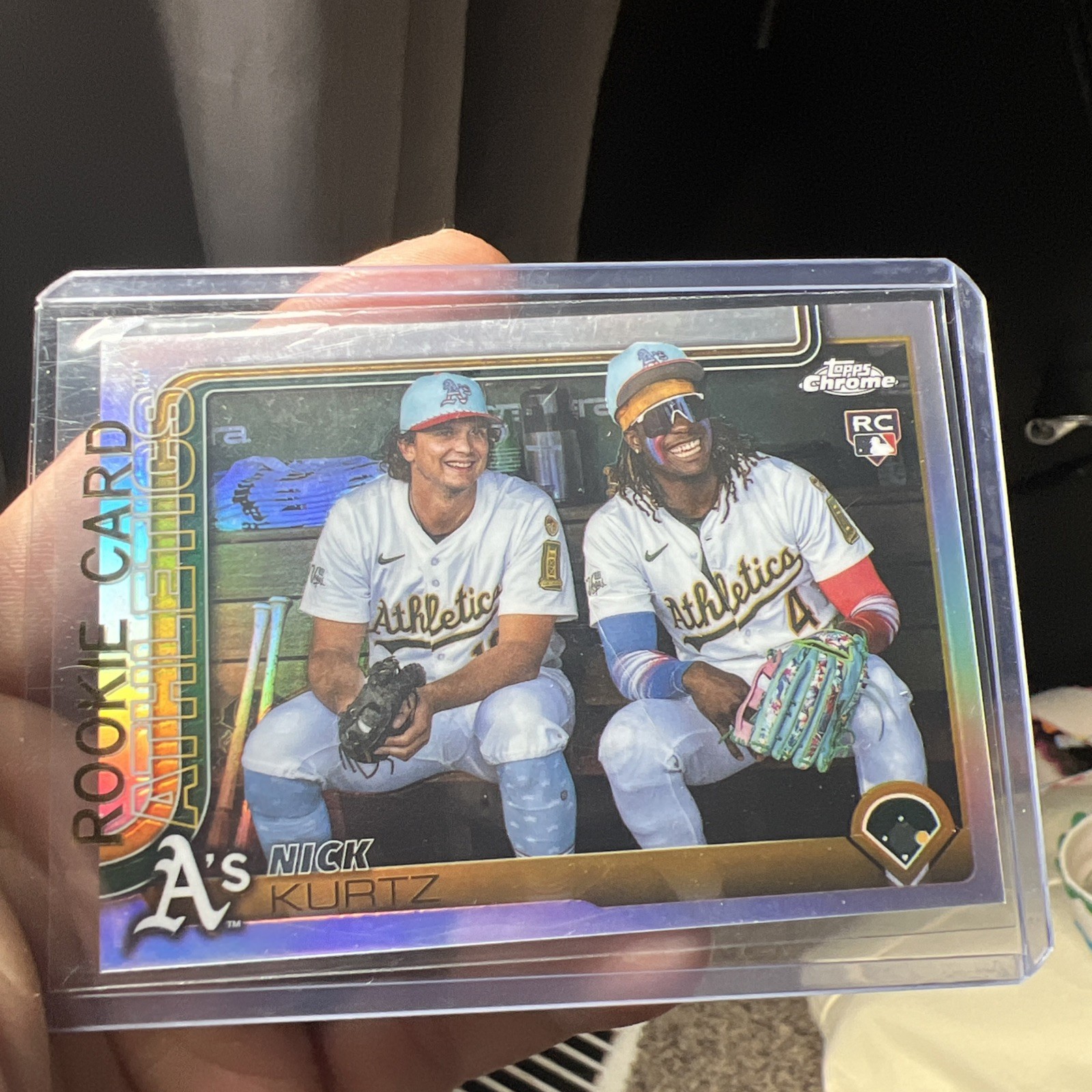 2025 Topps Chrome Update Nick Kurtz Image Variation RC SSP #USC178 Athletics