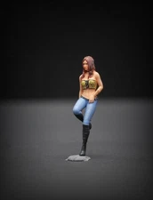 1/87 Miniatures Figures Bikini Girl Scene Prop Mini Dolls Model For Vehicles